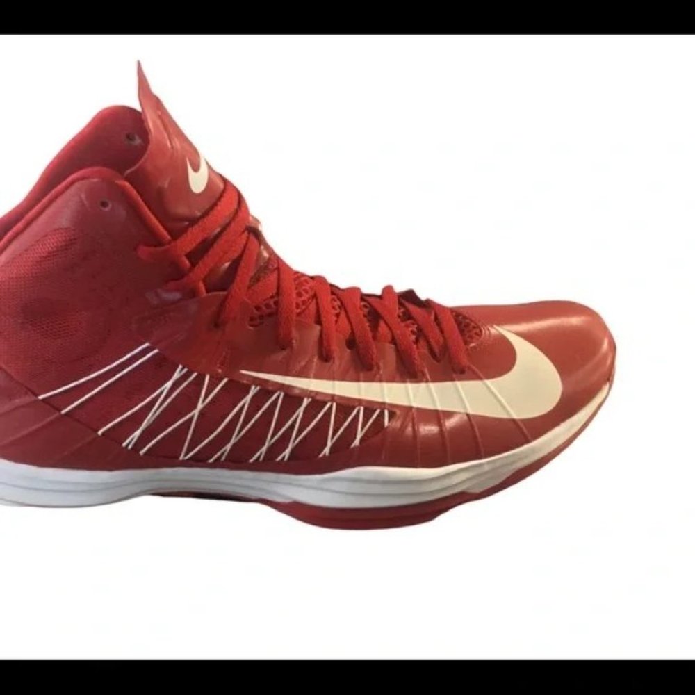SOLD! Nike Hyperdunk 2012 basketball shoe red/white Size 16 - Picture 6 of 16